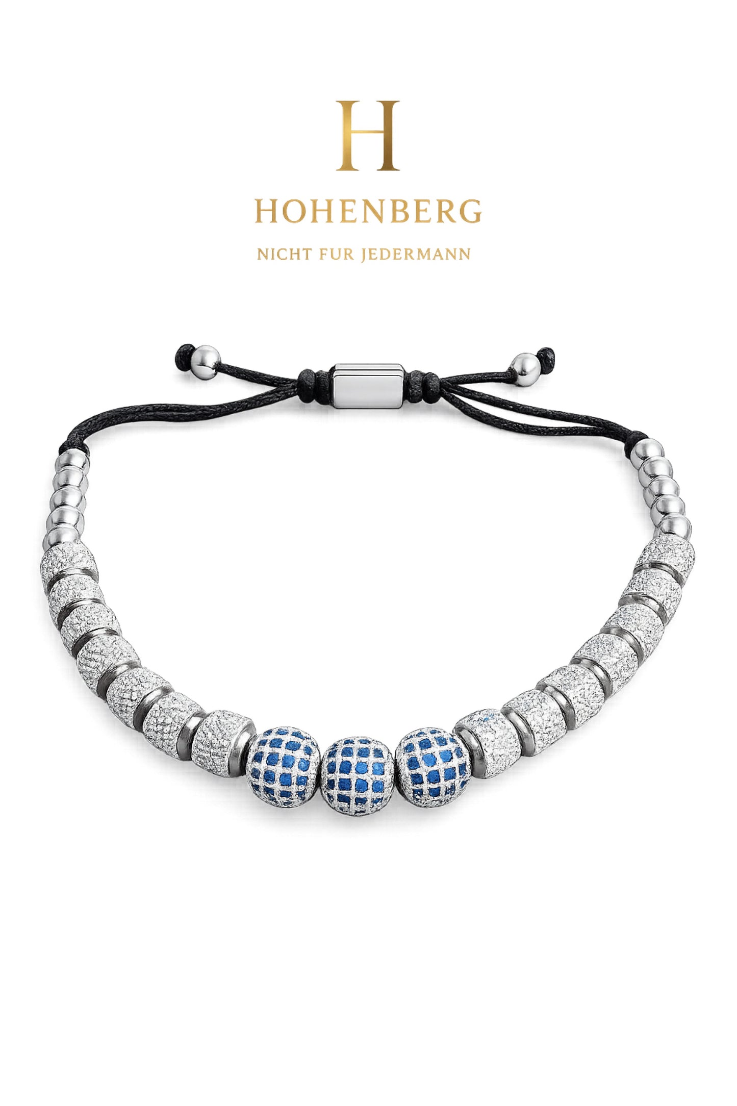 HOHENBERG - Herren-Armband -"Azure Noctis" (Luxury Edition)