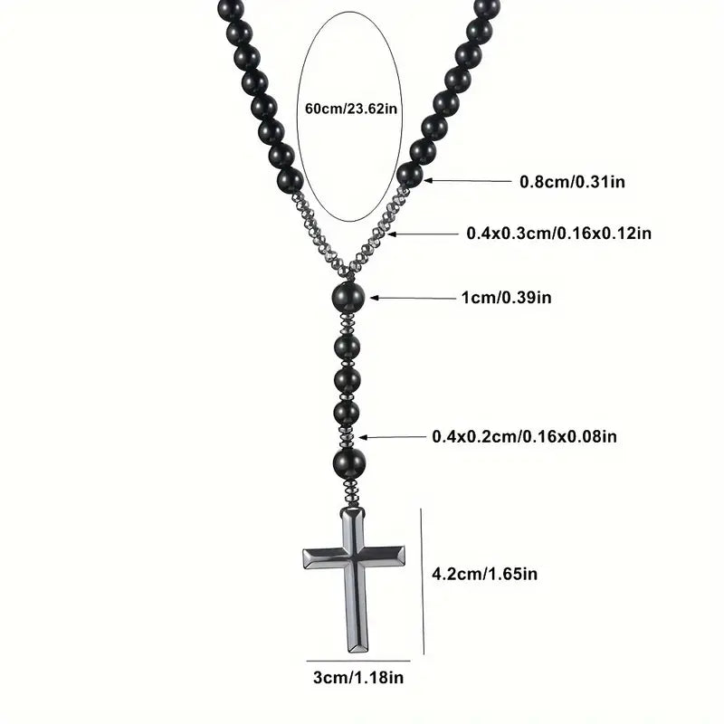 Halskette- "Black Diamond Rosary" (Luxury Edition)