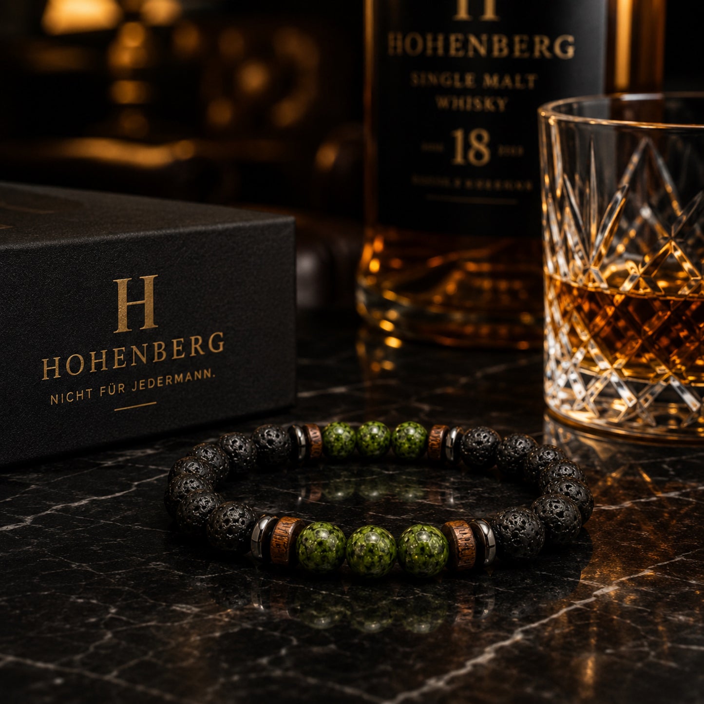 HOHENBERG - Herren-Armband -"Alpine Spirit"