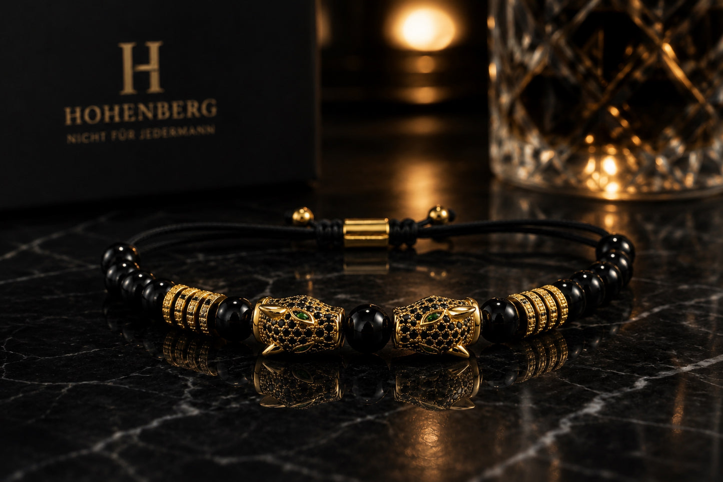 HOHENBERG - Armband " PANTHER NOCTIS ELITE " limited Edition