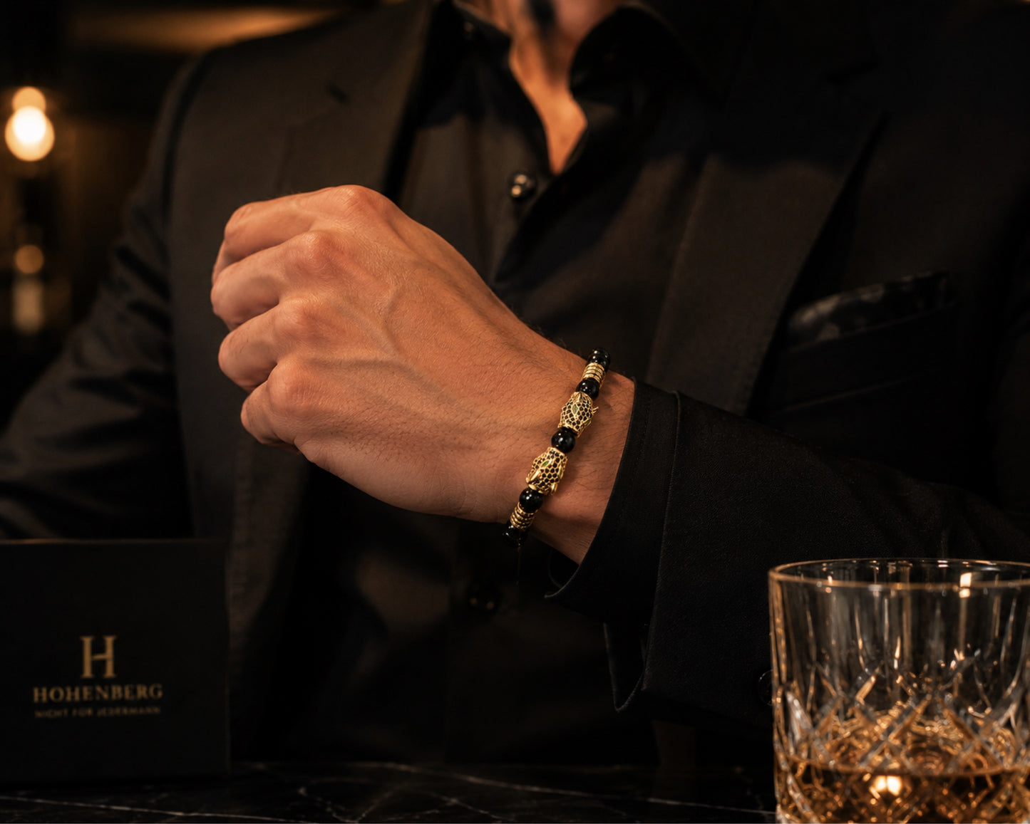 HOHENBERG - Armband " PANTHER NOCTIS ELITE " limited Edition