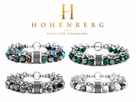 HOHENBERG Herrenarmband - Ocean Silver Armband"