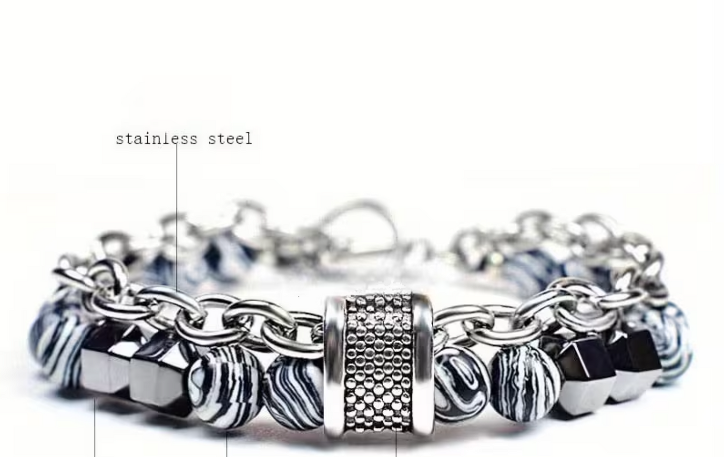 HOHENBERG Herrenarmband - Ocean Silver Armband"