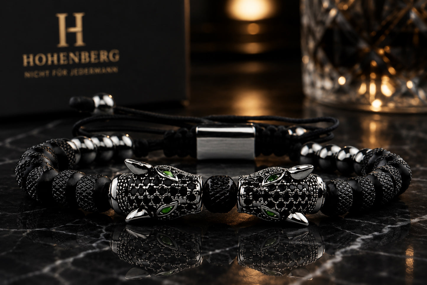 HOHENBERG - Armband "NOCTIS PANTHER" limited Edition