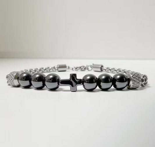 HOHENBERG Herren-Armband "Black Cross Legacy"