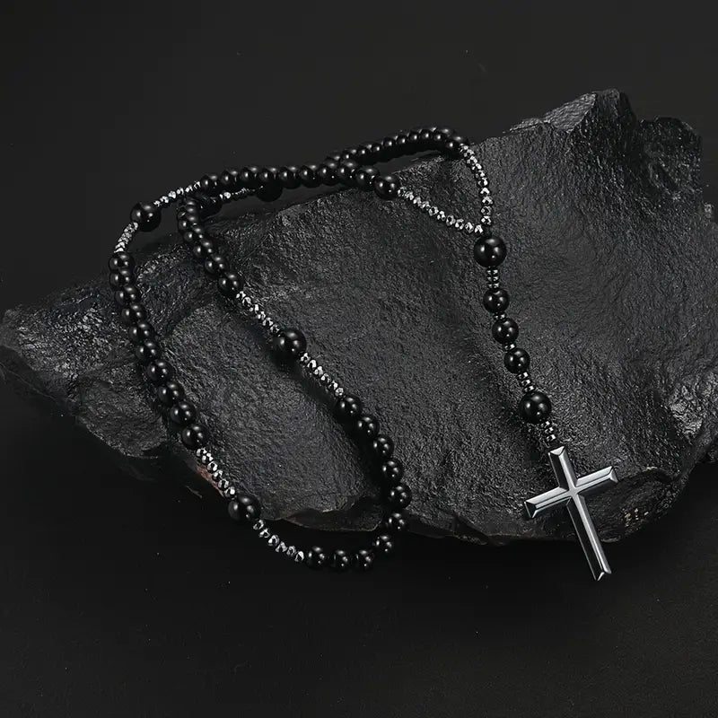 Halskette- "Black Diamond Rosary" (Luxury Edition)