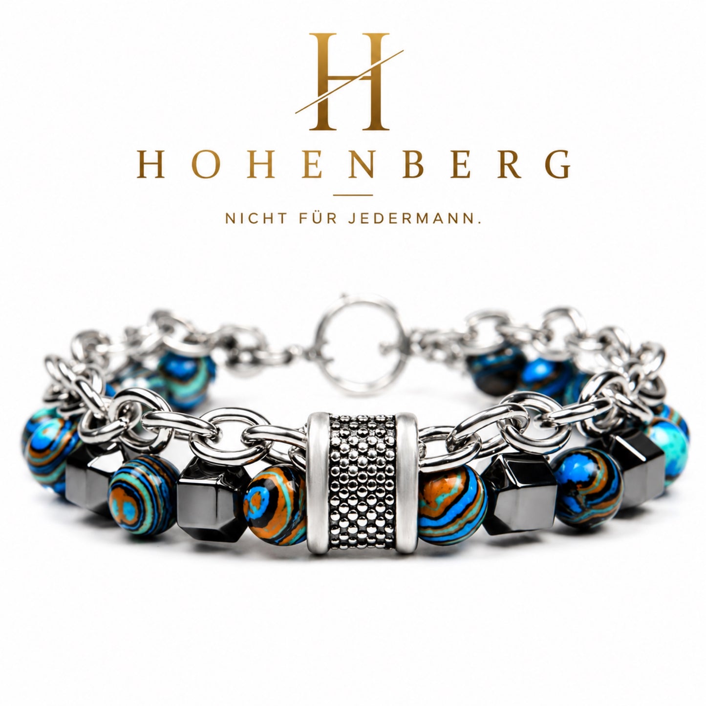 HOHENBERG Herrenarmband - Ocean Silver Armband"