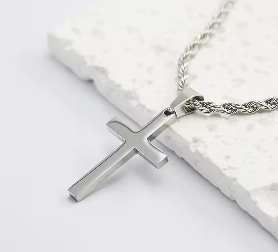 HOHENBERG - Herren-Halskette - "Ascend Cross"
