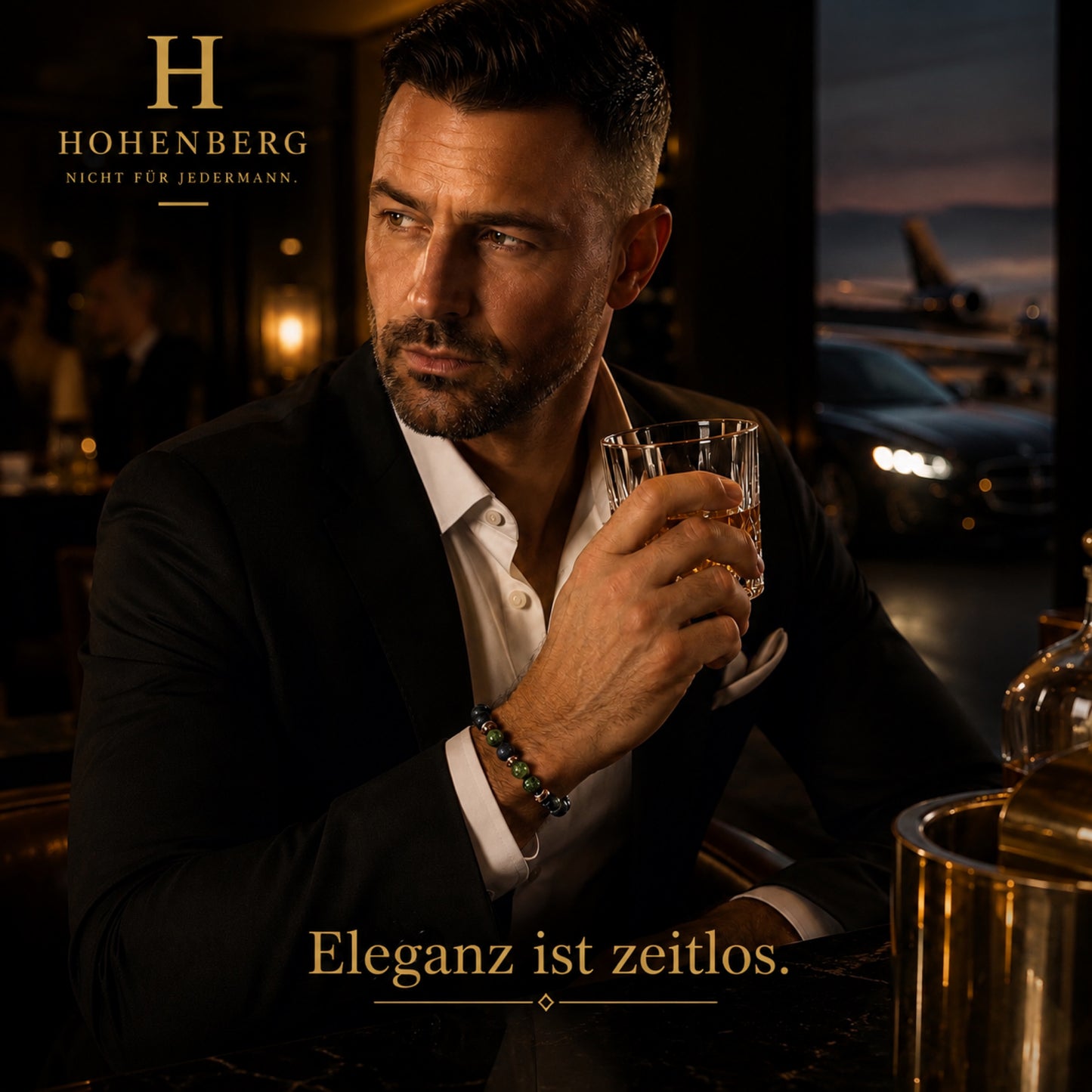 HOHENBERG - Herren-Armband -"Alpine Spirit"