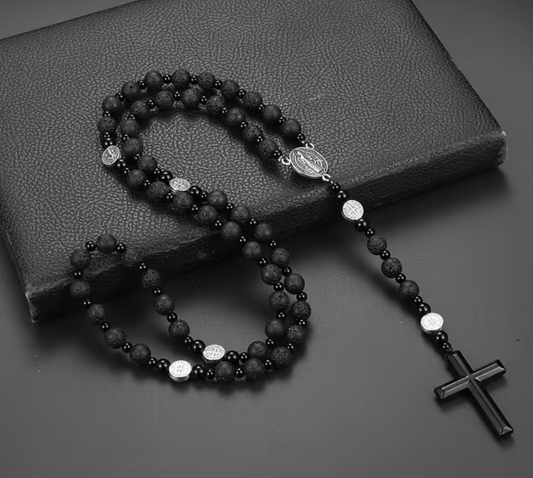 Halskette - "Noir Devotion"